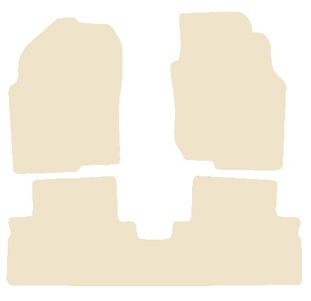 Nissan Tino 2000-2004 Beige Luxury Velour Tailored Car Mats NV HITECH