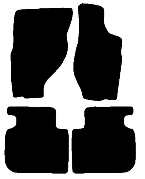 Nissan Terrano II 1998-2004 Black Premium Carpet Tailored Car Mats NV HITECH