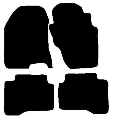 Nissan X-Trail 2001-2007 Black Premium Carpet Tailored Car Mats NV HITECH