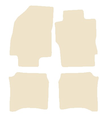 Nissan Primera 2002-2008 Beige Luxury Velour Tailored Car Mats NV HITECH