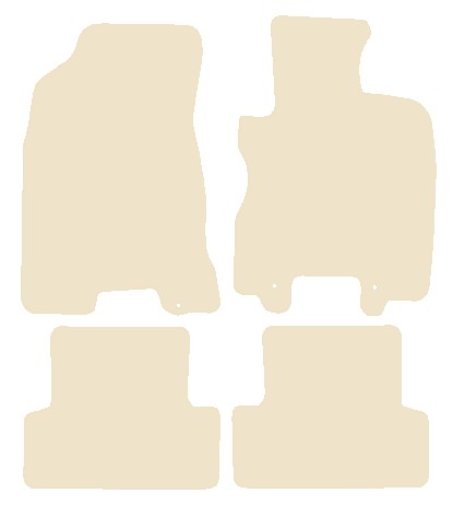 Nissan X-Trail 2007-2014 Beige Luxury Velour Tailored Car Mats NV HITECH