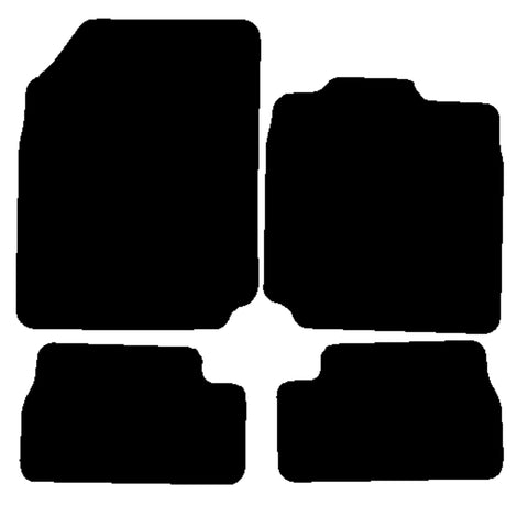 Nissan Micra Mk3 2002-2008 Black Luxury Velour Tailored Car Mats NV HITECH