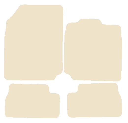 Nissan Micra Mk3 2002-2008 Beige Luxury Velour Tailored Car Mats NV HITECH
