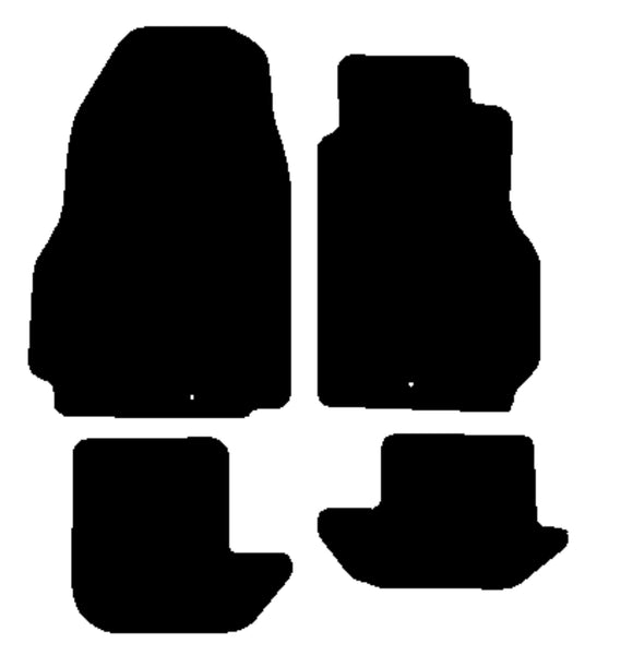 Nissan GT-R R35 (Skyline) 2009 onwards Black Tailored Carpet Car Mats NV HITECH