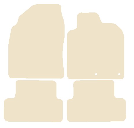 Nissan Qashqai 2006-2013 Beige Luxury Velour Tailored Car Mats NV HITECH
