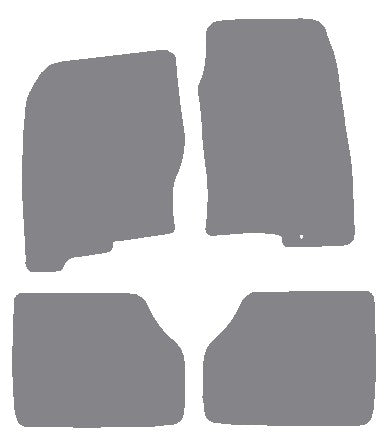 Nissan Navara 2005-2010 Grey Premium Carpet Tailored Car Mats NV HITECH