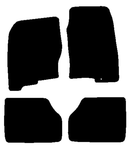 Nissan Navara 2005-2010 Black Luxury Velour Tailored Car Mats NV HITECH