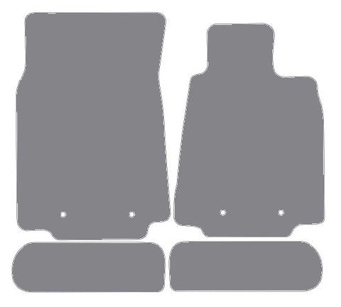 Nissan 370Z 2009 onwards Grey Premium Carpet Tailored Car Mats NV HITECH