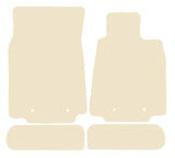 Nissan 370Z 2009 onwards Beige Luxury Velour Tailored Car Mats NV HITECH