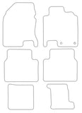 Nissan Qashqai+2 2008-2013 Tailored VS Rubber Car Mats