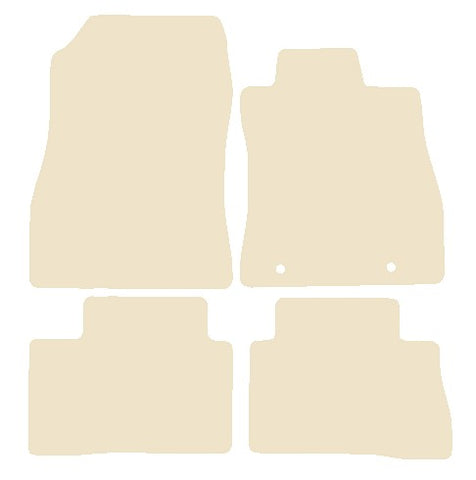 Nissan Juke 2010-2019 Beige Luxury Velour Tailored Car Mats NV HITECH