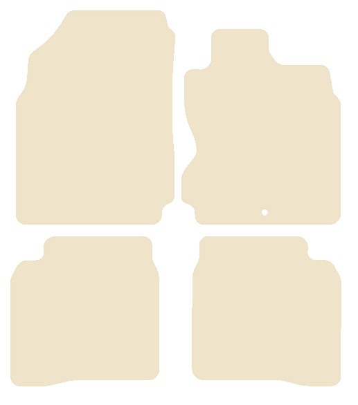 Nissan Note 2004-2013 Beige Luxury Velour Tailored Car Mats NV HITECH