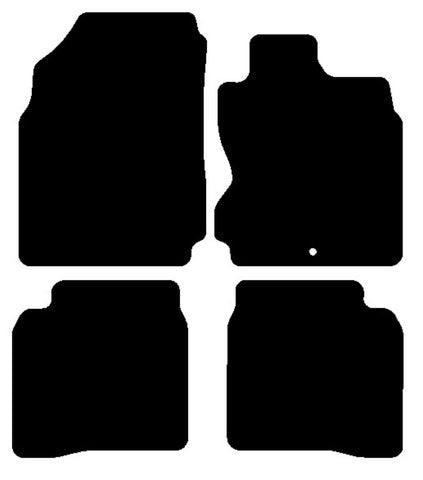 Nissan Note 2004-2013 Black Luxury Velour Tailored Car Mats NV HITECH