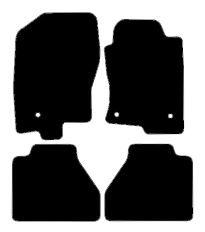 Nissan Navara 2010-2015 Black Premium Carpet Tailored Car Mats NV HITECH