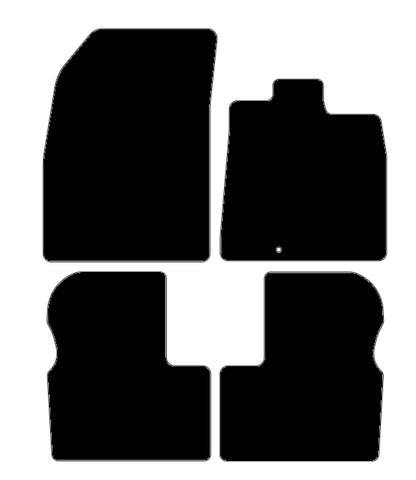 Nissan Micra Mk4 2010-2017 Black Tailored Carpet Car Mats NV HITECH