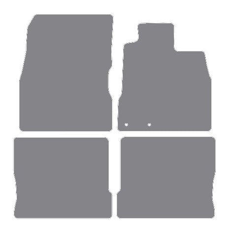 Nissan Note 2013 onwards Grey Premium Carpet Tailored Car Mats NV HITECH