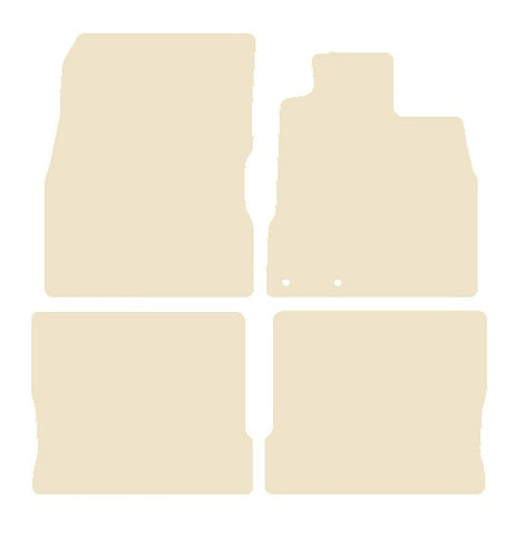 Nissan Note 2013 onwards Beige Luxury Velour Tailored Car Mats NV HITECH