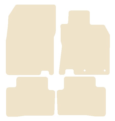 Nissan Qashqai 2013-2021 Beige Luxury Velour Tailored Car Mats NV HITECH