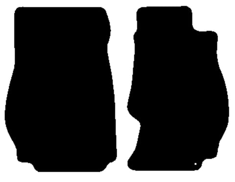 Nissan 350Z Coupe 2003-2009 Black Luxury Velour Tailored Car Mats NV HITECH