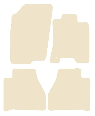 Nissan Navara NP300 2016 onwards Beige Luxury Velour Tailored Car Mats NV HITECH
