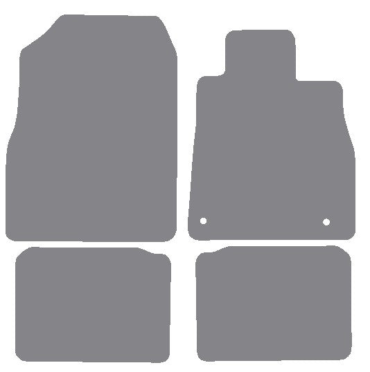 Nissan Micra Mk5 2017 onwards Grey Premium Carpet Tailored Car Mats NV HITECH