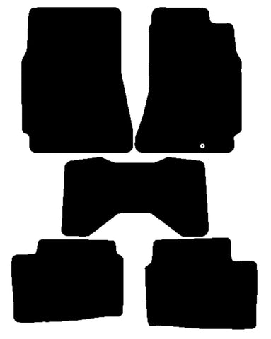 Nissan Skyline R33 GTST 1994-1998 Black Luxury Velour Tailored Car Mats NV HITECH