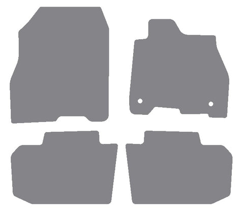 Nissan Leaf 2017 onwards Grey Premium Carpet Tailored Car Mats NV HITECH