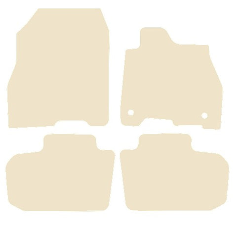 Nissan Leaf 2017 onwards Beige Luxury Velour Tailored Car Mats NV HITECH
