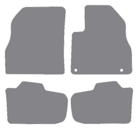 Nissan Leaf 2010-2013 Grey Premium Carpet Tailored Car Mats NV HITECH