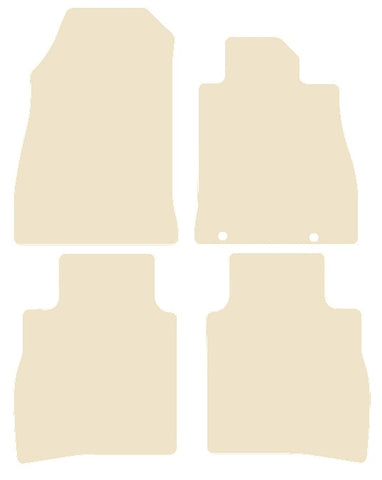 Nissan Pulsar 2014-2018 Beige Luxury Velour Tailored Car Mats NV HITECH