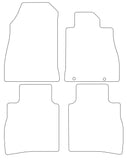 Nissan Pulsar 2014-2018 Tailored VS Rubber Car Mats