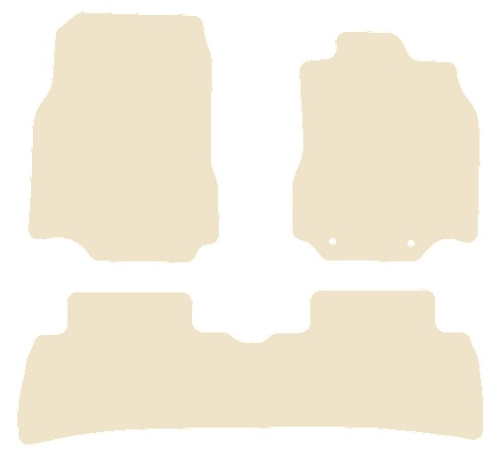 Nissan Cube 2008-2014 Beige Luxury Velour Tailored Car Mats NV HITECH