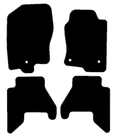 Nissan Pathfinder R52 5 Seater 2012-2021 Black Luxury Velour Tailored Car Mats NV HITECH