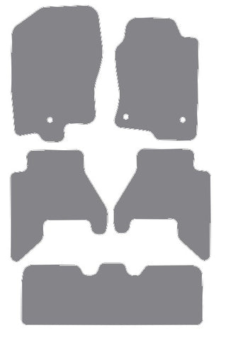 Nissan Pathfinder R52 7 Seater 2012-2021 Grey Premium Carpet Tailored Car Mats NV HITECH
