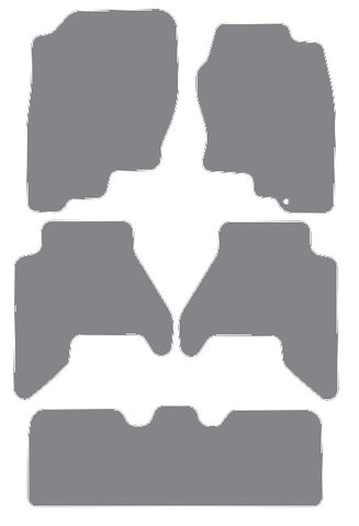 Nissan Pathfinder R51 7 Seater 2005-2012 Grey Premium Carpet Tailored Car Mats NV HITECH