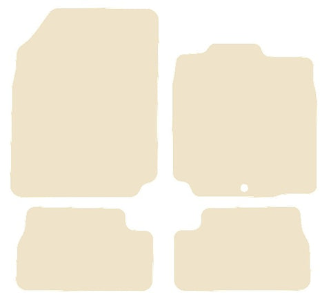 Nissan Micra Mk3 Facelift K12C (With Oem Fixing) 2008-2010 Beige Luxury Velour Tailored Carpet Car Mats NV HITECH