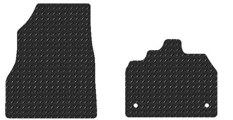 Nissan NV250 Van 2019 onwards Chequered Rubber Tailored Van Mats HITECH