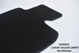 Land Rover Defender 90 Fronts Only 2012-2016 Black Luxury Velour Tailored Car Mats NV HITECH