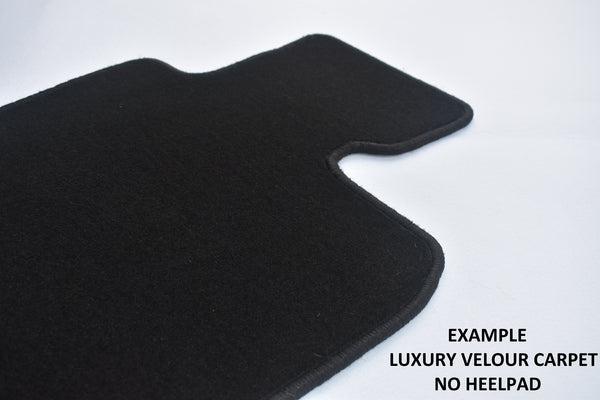 Mercedes CLK (W209) Convertible / Coupe 2003-2009 Black Luxury Velour Tailored Car Mats HITECH