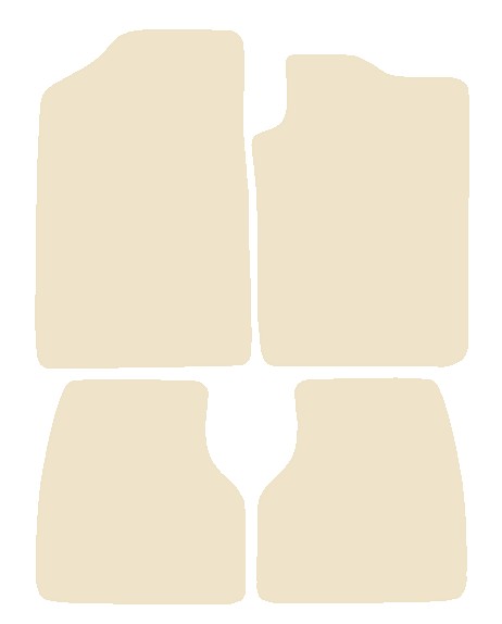 Peugeot 405 1988-1995 Beige Luxury Velour Tailored Car Mats NV HITECH