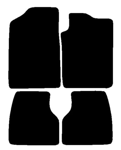 Peugeot 405 1988-1995 Black Luxury Velour Tailored Car Mats NV HITECH