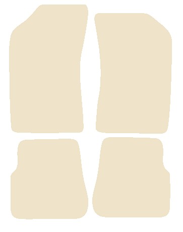 Peugeot 205 /309 1983-1995 Beige Luxury Velour Tailored Car Mats NV HITECH