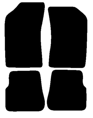 Peugeot 205 /309 1983-1995 Black Luxury Velour Tailored Car Mats NV HITECH