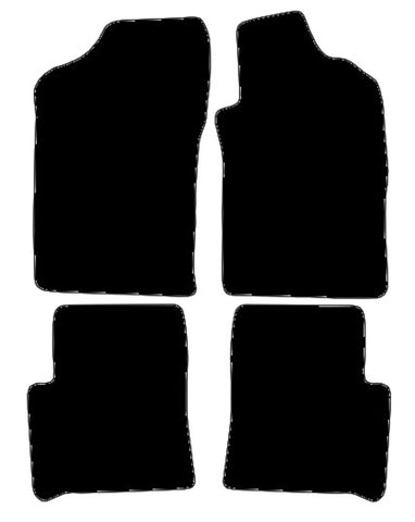 Peugeot 306 1993-2002 Black Luxury Velour Tailored Car Mats NV HITECH