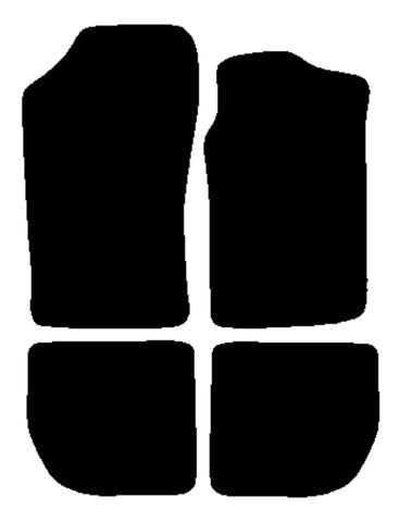 Peugeot 306 Cabriolet 1994-2003 Black Luxury Velour Tailored Car Mats NV HITECH