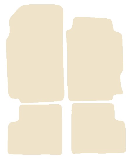 Peugeot 406 1996-2004 Beige Luxury Velour Tailored Car Mats NV HITECH