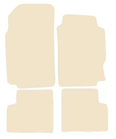 Peugeot 406 1996-2004 Beige Luxury Velour Tailored Car Mats NV HITECH
