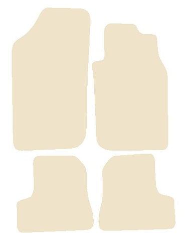 Peugeot 206 CC 2000-2006 Beige Luxury Velour Tailored Car Mats NV HITECH