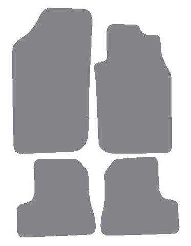 Peugeot 206 CC 2000-2006 Grey Premium Carpet Tailored Car Mats NV HITECH
