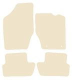 Peugeot 307 2001-2006 Beige Luxury Velour Tailored Car Mats NV HITECH
